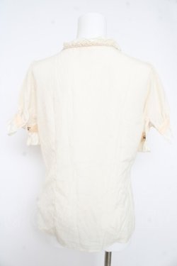 画像2: axes femme / スタンド襟レースブラウス M キナリ Y-26-02-23-072-AX-BL-SZ-ZY