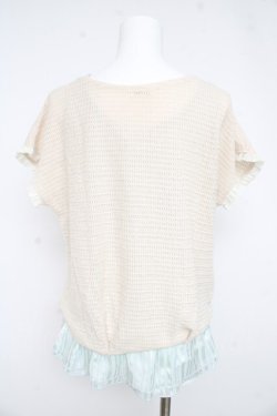 画像2: axes femme / ホルター付きアンサンブルプルオーバー Ｍ ベージュ＊サックス Y-26-02-23-073-AX-TO-IG-ZY