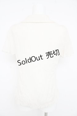 画像2: axes femme / ドビードット半袖ブラウス  生成り Y-26-02-23-074-AX-BL-SZ-ZY