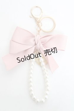 画像2: m petit by misako / パールリボンチャーム  ピンク Y-26-02-23-012-LO-ZA-SZ-ZT636-F005