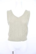 axes femme / ニットビスチェアンサンブル ニットビスチェ単品 M グリーン Y-26-02-23-095-AX-TO-IG-ZY