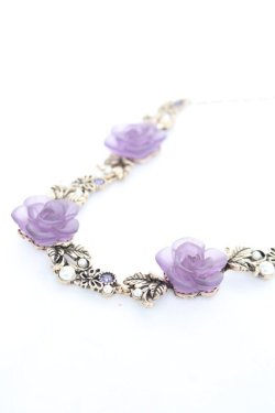 画像3: axes femme / ホマイカローズネックレス  パープル Y-26-02-23-001-AX-AC-SZ-ZY