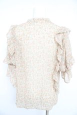 画像2: axes femme / 小花柄シフォンブラウス Ｆ ベージュ系 Y-26-02-23-096-AX-BL-IG-ZI (2)