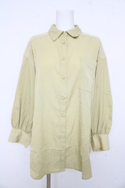 画像1: axes femme / ヨークレースシアーシャツ F イエロー Y-26-02-23-097-AX-BL-IG-ZY