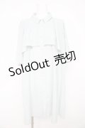 axes femme / ケープデザインワンピース M サックス Y-26-02-23-101-AX-OP-IG-ZS