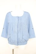 axes femme / ショートジップジャケット M ブルー Y-26-02-23-103-AX-JA-IG-ZY