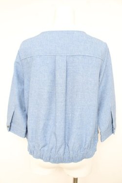 画像2: axes femme / ショートジップジャケット M ブルー Y-26-02-23-103-AX-JA-IG-ZY