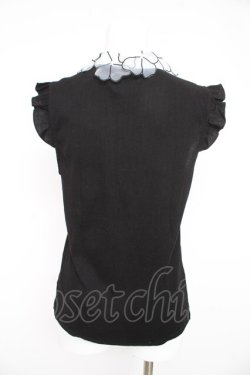 画像2: axes femme / お花モチーフ使いノースリトップス M クロ Y-26-02-23-118-AX-TO-IG-ZY