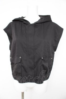 画像1: axes femme / フード付ミリタリー風ベスト F クロ Y-26-02-23-120-AX-TO-IG-ZY