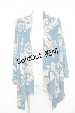 画像1: axes femme / 燦爛柄羽織  グリーン Y-26-02-23-123-AX-TO-SZ-ZY