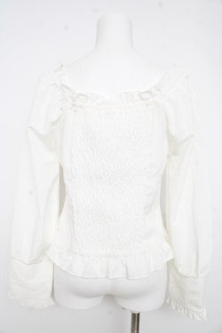 画像2: axes femme / オフショルブラウス  生成り Y-26-02-23-127-AX-BL-SZ-ZY