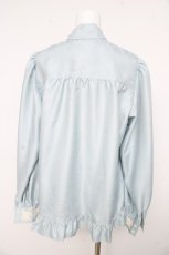 画像2: Enchantlic Enchantilly / ノーブルリボンタイブラウス  クリーミーブルー Y-26-02-23-128-LO-BL-SZ-ZT642 (2)