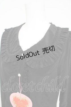 画像3: BABY, THE STARS SHINE BRIGHT / Ribbonデシンブラウス  黒 Y-26-02-23-129-BA-BL-SZ-ZY