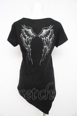 画像2: PEACE NOW / ウィングプリント変形トップス M 黒 Y-26-02-23-132-PU-TO-SZ-ZY