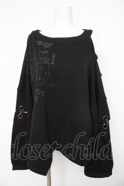 画像1: Ozz conte / インダストリアルトップス  黒 Y-26-02-23-133-OO-TO-SZ-ZY