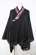 画像1: rezen / 花魁×蝶着物シャツ  瑠璃色 Y-26-02-23-139-LO-TO-SZ-ZS (1)