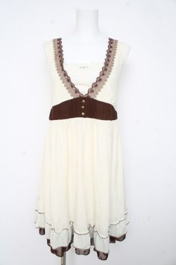 画像1: axes femme / ウエストボタンカットチュニ M 生成り Y-26-02-23-144-AX-OP-SZ-ZY