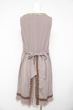 画像2: axes femme / ヨーク切り替えワンピース M ベージュ Y-26-02-23-147-AX-OP-SZ-ZY