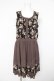 画像1: axes femme / 花柄ｘ無地ラインワンピース M 茶 Y-26-02-23-148-AX-TO-SZ-ZY (1)