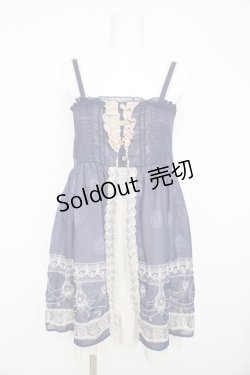 画像1: axes femme / 単色パネルシャーリングチュニ  青 Y-26-02-23-149-AX-OP-SZ-ZY