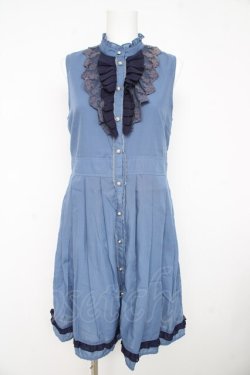 画像1: axes femme / ノースリチュニ  サックス Y-26-02-23-153-AX-OP-SZ-ZY