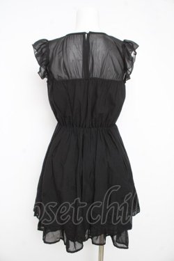 画像2: axes femme / 刺繍入りワンピース M 黒 Y-26-02-23-156-AX-OP-SZ-ZY