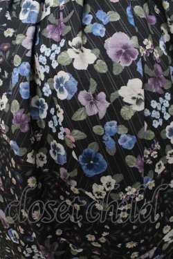 画像3: axes femme / パッチワークパンジー柄ジャンパースカート M クロ Y-26-02-23-160-AX-OP-IG-ZY