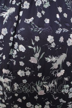 画像3: axes femme / ＪＱ花柄ビスチェ風ワンピース M ネイビー Y-26-02-23-161-AX-OP-IG-ZY