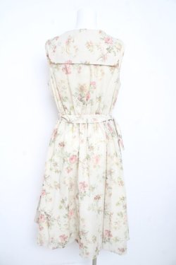 画像2: axes femme / 花柄セーラーワンピース  アイボリー Y-26-02-23-164-AX-OP-IG-ZY