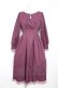 画像1: axes femme / ベルシックワンピース  パープル Y-26-02-23-167-AX-OP-SZ-ZY (1)