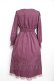 画像2: axes femme / ベルシックワンピース  パープル Y-26-02-23-167-AX-OP-SZ-ZY (2)