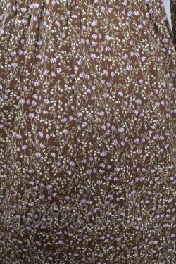 画像3: axes femme POETIQUE / ラッフルフリル襟ロングワンピース M 茶 Y-26-02-23-168-AX-OP-SZ-ZY