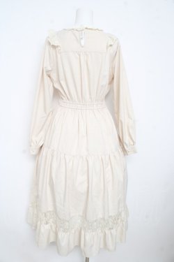 画像2: axes femme POETIQUE / ブロッキングブーケ刺繍ワンピース  生成り Y-26-02-23-171-AX-OP-SZ-ZY