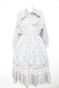 axes femme / 小花柄ボータイワンピース F ミント Y-26-02-23-172-AX-OP-SZ-ZY