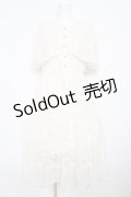 axes femme / ケープ風レースティアードワンピース  生成り Y-26-02-23-175-AX-OP-SZ-ZY