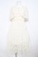 画像1: axes femme / ケープ風レースティアードワンピース  生成り Y-26-02-23-175-AX-OP-SZ-ZY (1)