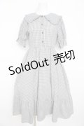 m petit by misako / AM*ギンガムCHKワンピース M 中灰 Y-26-02-23-189-LO-OP-SZ-ZY