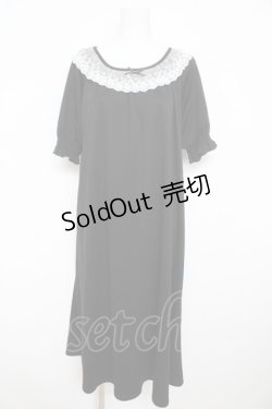 画像1: m petit by misako / カットソーワンピース  黒 Y-26-02-23-190-LO-OP-SZ-ZY