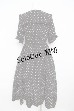 画像2: m petit by misako / 梨地水玉半袖ワンピース M 中黒 Y-26-02-23-192-LO-OP-SZ-ZY