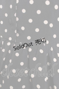 画像3: m petit by misako / 梨地水玉半袖ワンピース M 中黒 Y-26-02-23-192-LO-OP-SZ-ZY