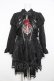 画像1: Alice Girl / スカルゴシックジャンパースカートセット  黒 Y-26-02-23-196-EL-OP-SZ-ZY (1)