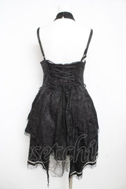 画像4: Alice Girl / スカルゴシックジャンパースカートセット  黒 Y-26-02-23-196-EL-OP-SZ-ZY