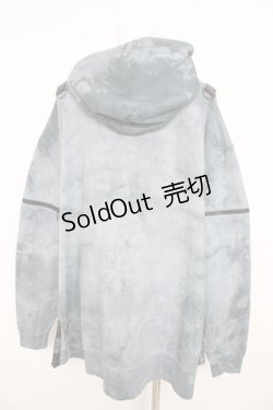 画像2: Desoro Works / conte Uneven Dye with Angel Print Hoodie  ブルーグレー Y-26-02-23-199-GO-TO-SZ-ZY