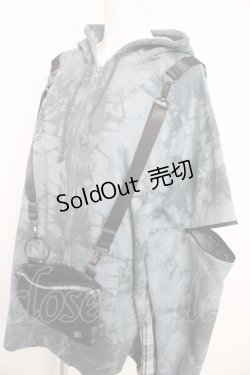 画像3: Desoro Works / conte Uneven Dye with Angel Print Hoodie  ブルーグレー Y-26-02-23-199-GO-TO-SZ-ZY