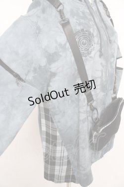 画像4: Desoro Works / conte Uneven Dye with Angel Print Hoodie  ブルーグレー Y-26-02-23-199-GO-TO-SZ-ZY