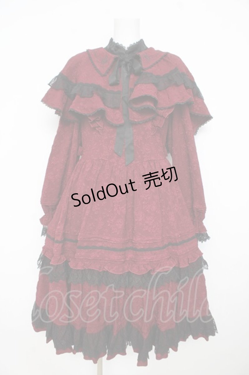 画像1: Hoshibako Works / Rozen Maiden x HoshibakoWorks 真紅ケープ付きワンピース  ワイン Y-26-02-23-200-LO-OP-SZ-ZY (1)
