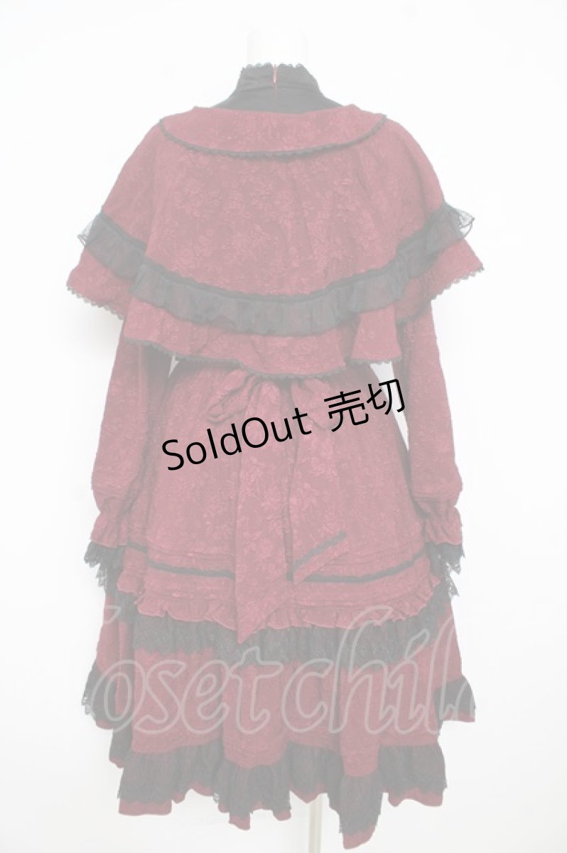 画像2: Hoshibako Works / Rozen Maiden x HoshibakoWorks 真紅ケープ付きワンピース  ワイン Y-26-02-23-200-LO-OP-SZ-ZY (2)