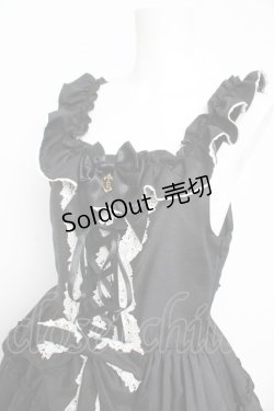 画像3: BABY, THE STARS SHINE BRIGHT / Rose Princessジャンパースカート  黒×白レース Y-26-02-23-201-BA-OP-SZ-ZY