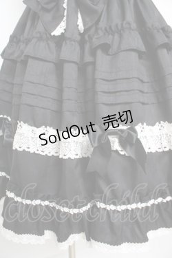 画像4: BABY, THE STARS SHINE BRIGHT / Rose Princessジャンパースカート  黒×白レース Y-26-02-23-201-BA-OP-SZ-ZY