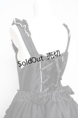 画像5: BABY, THE STARS SHINE BRIGHT / Rose Princessジャンパースカート  黒×白レース Y-26-02-23-201-BA-OP-SZ-ZY